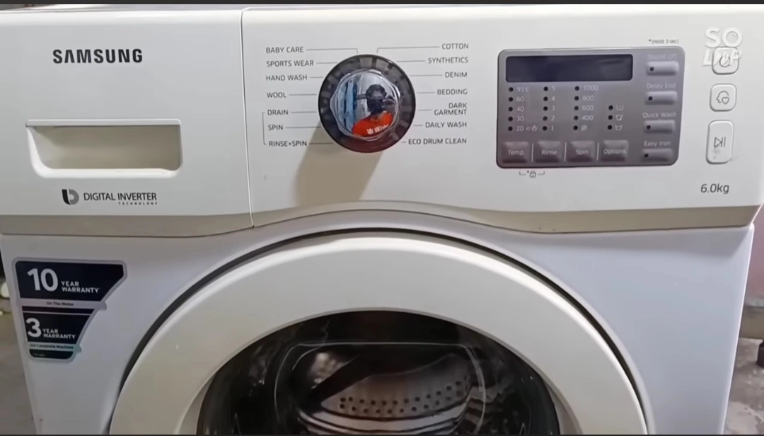 Samsung washer being diagnosed during a repair visit in Colorado Springs